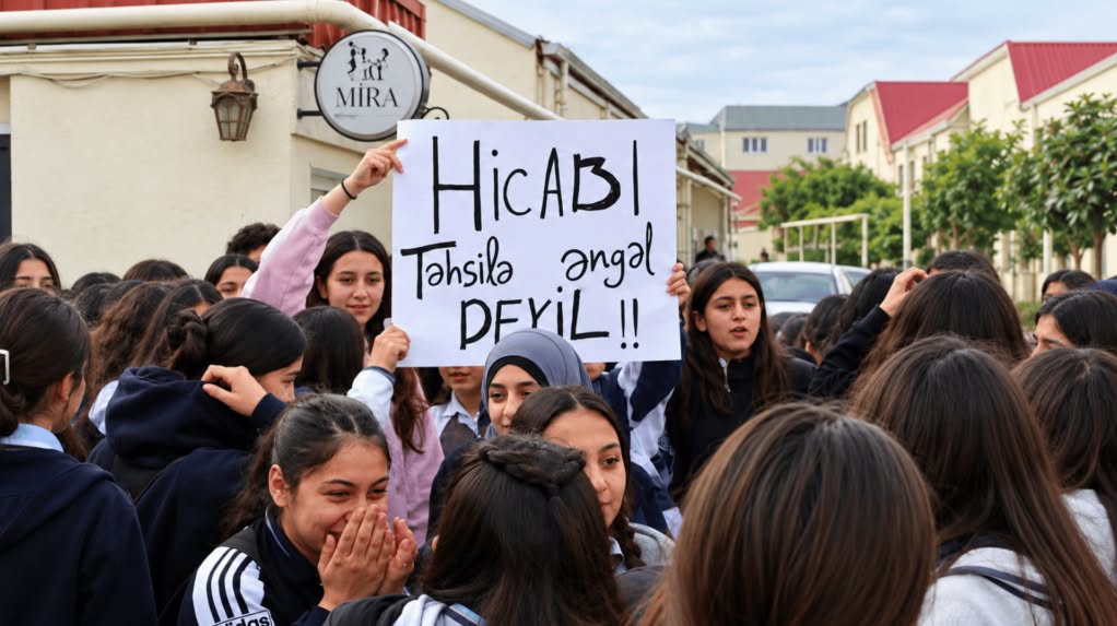 Azerbaycan’da başörtüsü yasağı protestoları büyüyor